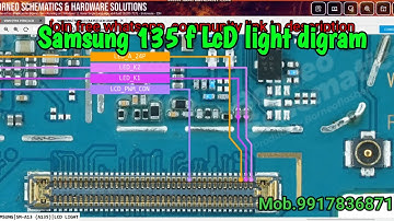 Samsung A13 A135F LCD Light IC Diagram | Backlight Solution | Display Light W