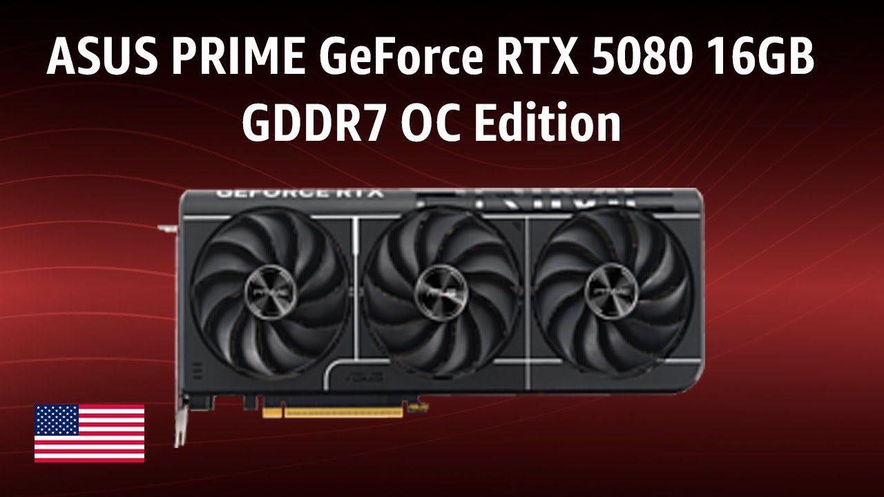 Graphics Card ASUS PRIME GeForce RTX 5080 16GB GDDR7 OC Edition | TEST | English
