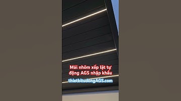 Mái nhôm xếp lật tự động nhập khẩu nguyên chiếc của AGS lắp đặt tại Tp HCM