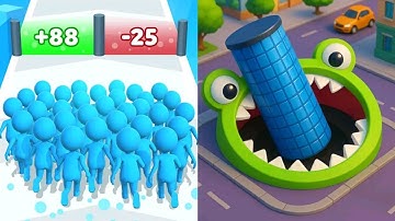 Count Master VS Hole.io Max All Levels Gameplay Android,iOS NEW UPDATE