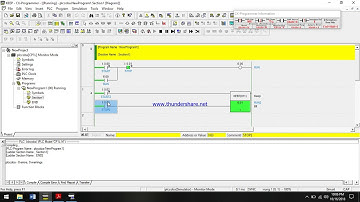 Rangkaian Pengunci dan KEEP pada CX Programer-PLC OMRON