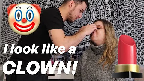 FIANC DOES MY MAKEUP!