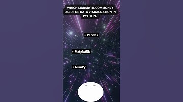 Which library is commonly used for data visualization in Python? #artificialintelligence #bigdata