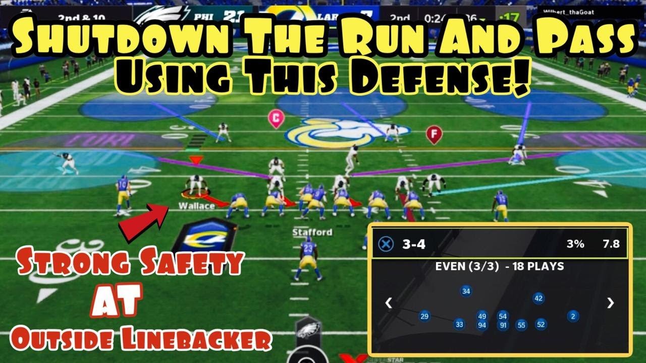 Shutdown The Run And Pass Using This Defense In Madden 22! | 34 Even Gameplay |