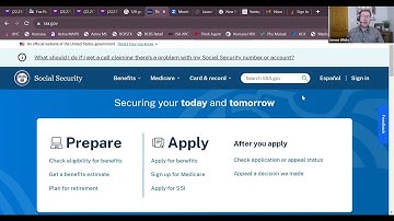 Signing up for Medicare Part A and B Online