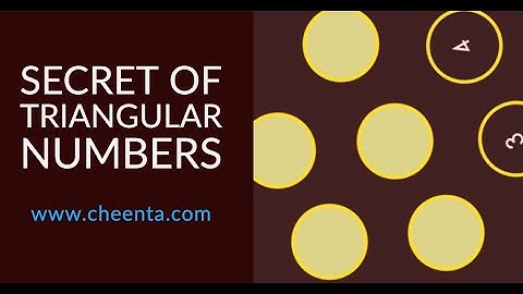 Secret of Triangular Numbers | Combinatorics | Math Olympiad, ISI, CMI Entrance