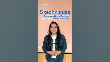 Techniques for computational design for sustainability| #computationaldesign #sustainability #shorts