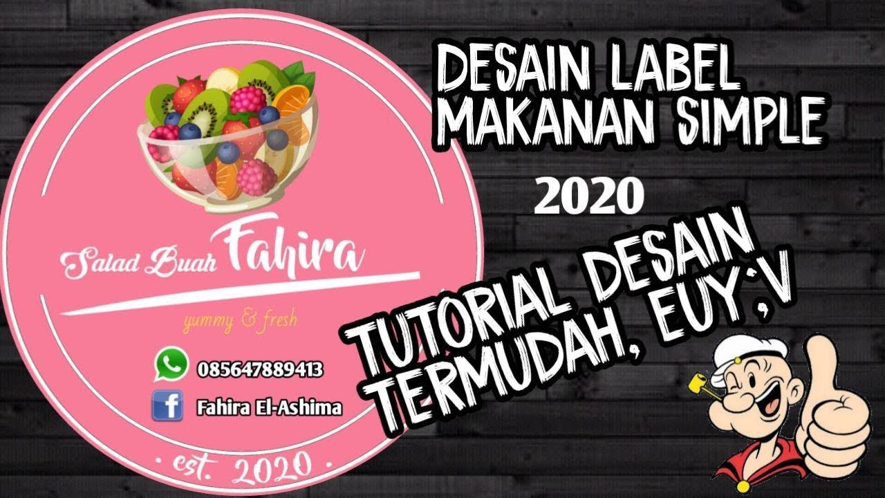  Cara membuat stiker label makanan  2022 Abrar Art YouTube