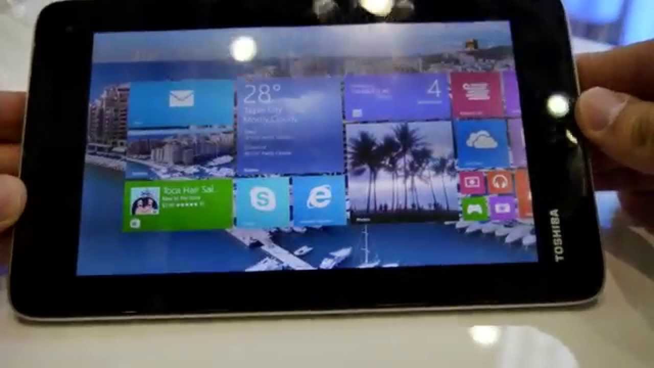 New 7-inch Toshiba tablet, running Windows 8.1, is 'co-developed
