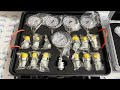 PRESSURE GAUGE KIT X 3 ALUMINUM CASE CLOCK PRESSURE GAUGE KIT X 5 ALUMINUM CASE CLOCK