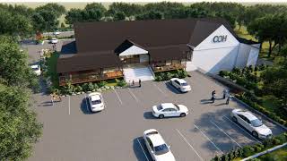 CHURCH BUILDING ANIMATION | lUMION 8.5 PRO ANIMATION OF CHURCH REALISTIC LANDSCAPE WITH PARKING