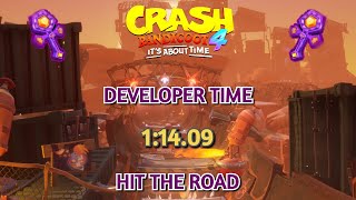 Crash 4 Developer Times Hit The Road In 114.09