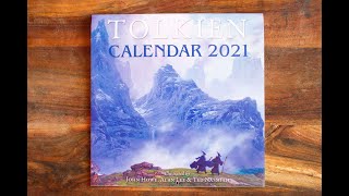 Tolkien Calendar 2021 Unboxing tolkien wall calendar 2021