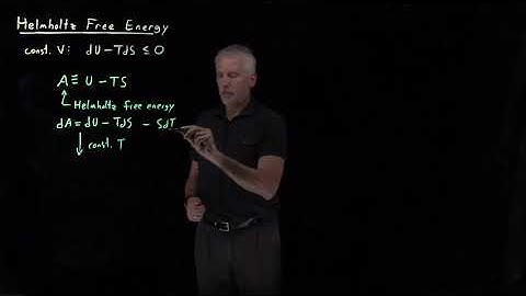 Helmholtz Free Energy