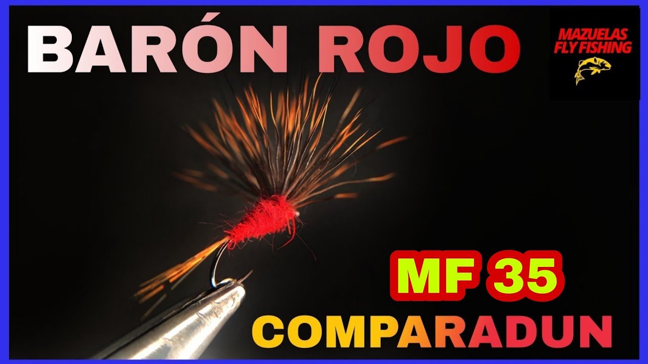 ⏩Вязание мушек Red Baron в КОМПАРАДУНЕ⏩Вязание мушек Comparadun