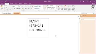 How To Make Quick Math Calculations In Onenote