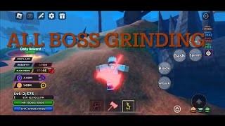 Roblox | Kage_Tycoon ALL BOSS GRIND WITH MAX POWER (using LAVA STYLE )