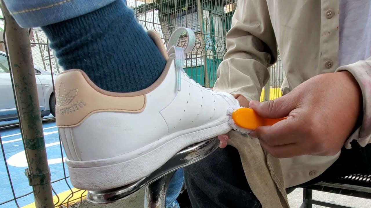 STAN SMITH ADIDAS Sneaker Cleaning 👟 By Armando Mexico City 🇲🇽 ASMR CLEANING & SOUNDS
