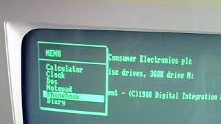 Amstrad PCW 8256 - Companion Desktop Organiser Program