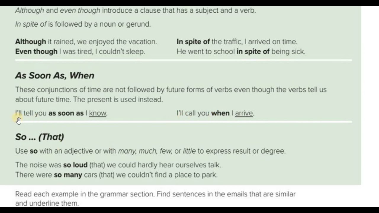 إنجليزي اول ثانوي الدرس الثاني الوحدة السابعه الفصل الدراسي الثاني mega goal 1 قاعدة Although 