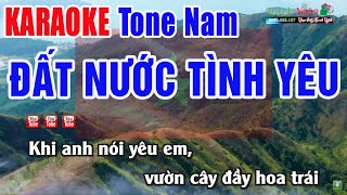 Đất Nước Tình Yêu Karaoke Tone Nam - Beat Phối Mới | Nhạc Sống Thanh Ngân