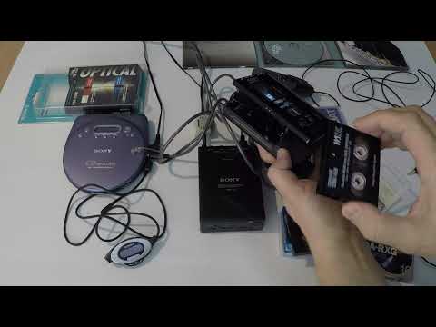 Sony DAT Walkman PCM-M1 / RMR-D3 adaptor - YouTube