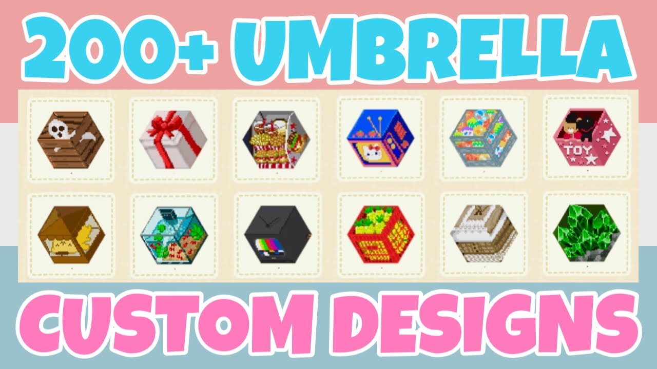 More 200+ 3D Illusion Umbrella Custom Designs In Animal Crossing New