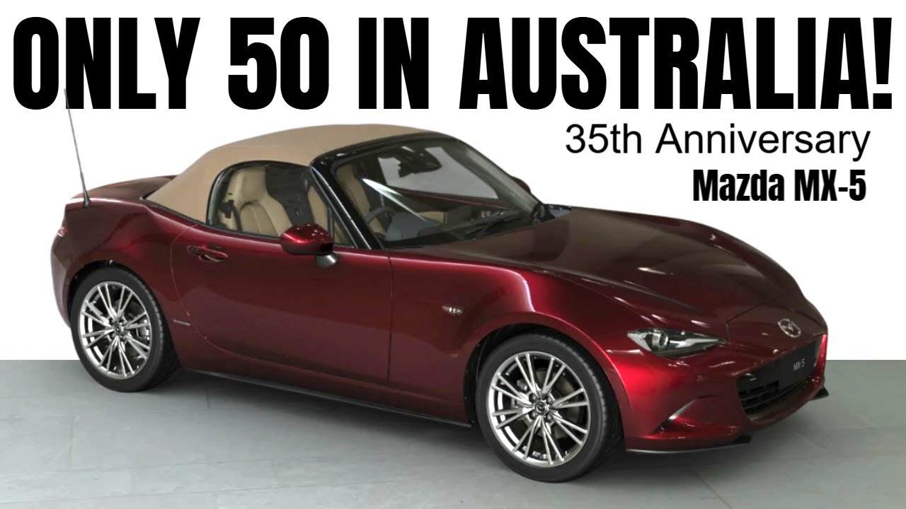 定価2.5万✨️REDCARD 35th Anniv. Straight 23 Mazda MX-5 Turns 35: Limited Edition Roadster Looks Stunning in