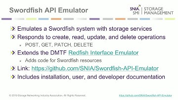 SNIA Swordfish Swims in Open Waters