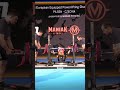 European Junior Record Bench Press Equipped with 168 kg by Tarjei Gronaas NOR in 59kg class