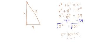 Pre-Algebra: 7.9 The Pythagorean Theorem