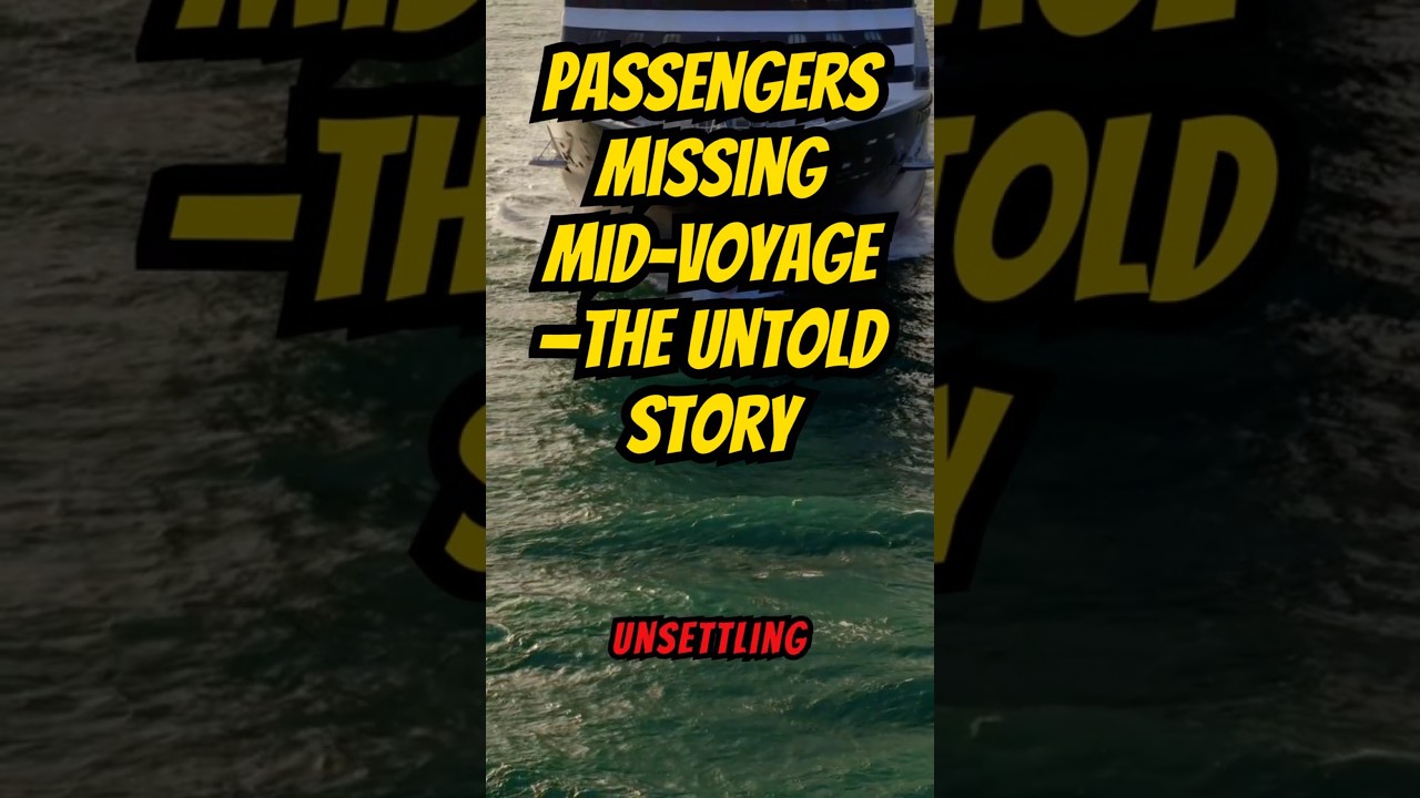 Passengers Vanish at Sea? The Truth About Cruise Ship Disappearances
