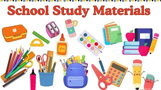 School study materials, School supplies names in english, Stationary names for kids #studymaterial 