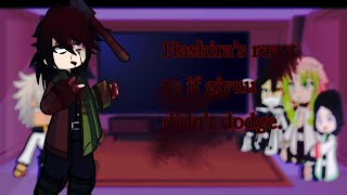 (Some) Hashira react to if giyuu didn’t dodge | video made by @giyuu_tomioka_simp | lazy￼ |
