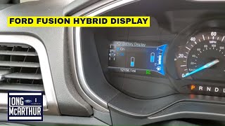 How to use the Ford Fusion Hybrid Productivity Display