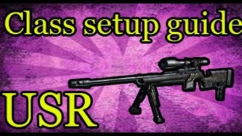 COD Ghosts - USR Class setup guide "Quickscoping"