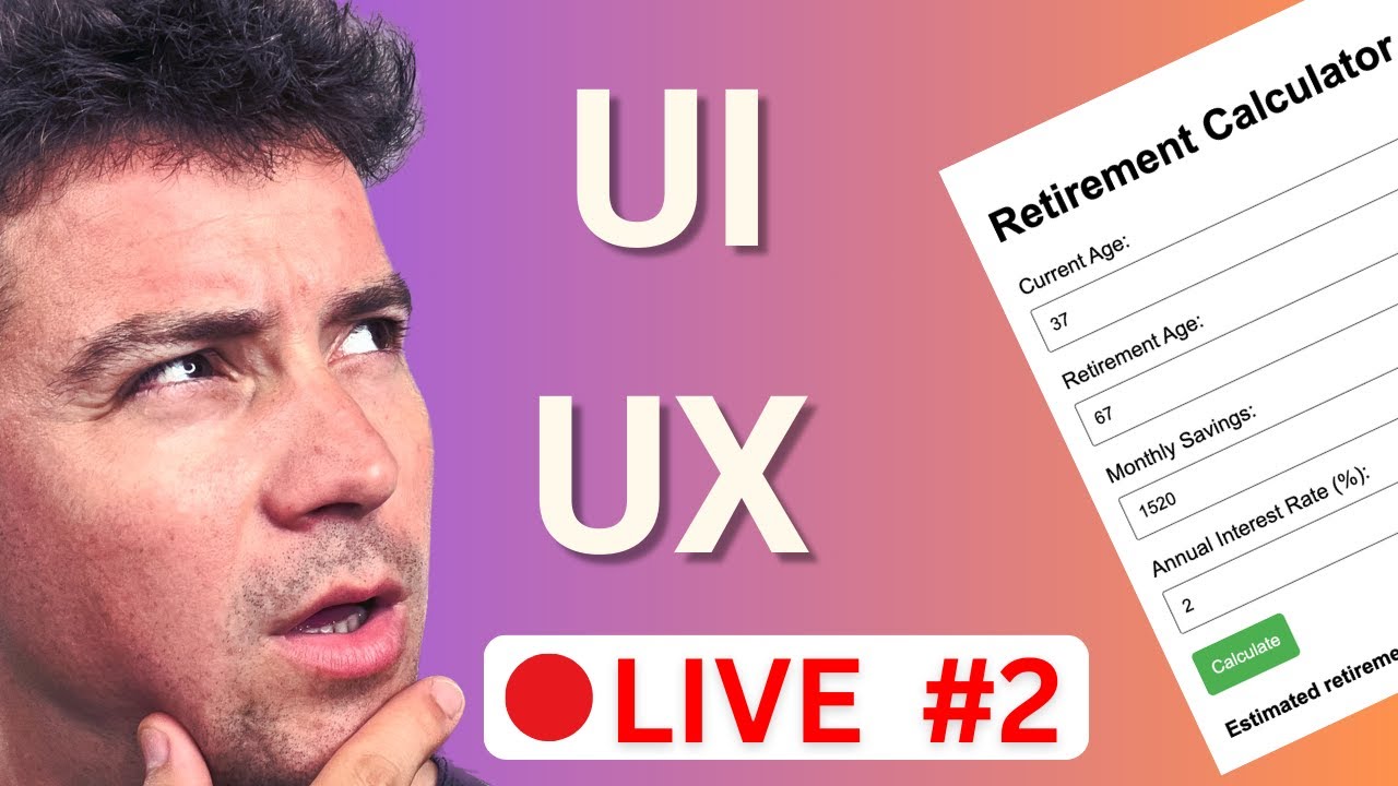 IMPOSIBLE UI/UX - Retirement Calculator WEB APP USING HTML CSS AND JS ...