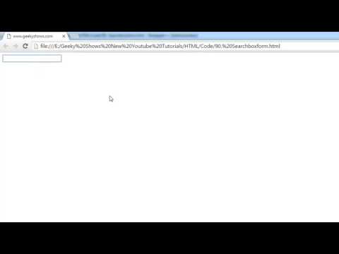 123. Searchbox for Form in HTML (Hindi)