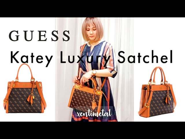 Guess Katey Luxury Satchel Bag Black