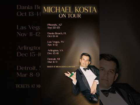 Kosta mic drop coming to Phoenix, Dania Beach, Las Vegas, Arlington, Detroit and more!
