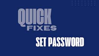 SYSPRO Quick Fixes: Resetting a layout page, setting password and adding a field in your layout page