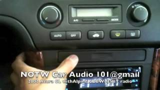 2002 Acura CL Alpine CDEW235BT bluetooth radio