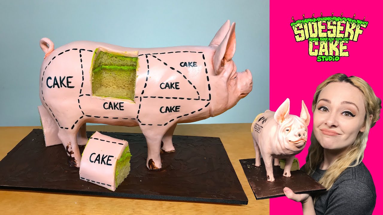 ДЕЛАЕМ РЕАЛИСТИЧНУЮ ПИРОГУ В ВИДЕ СВИНЬИ