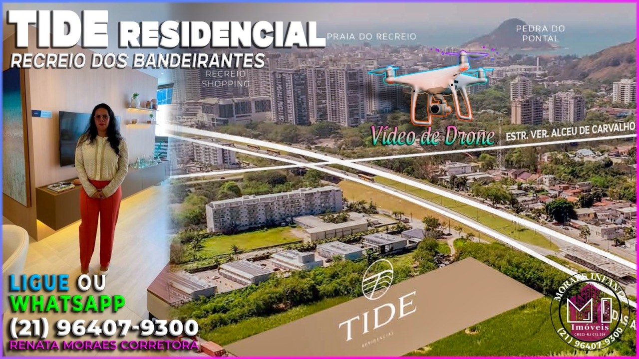 TIDE Recreio dos Bandeirantes: veja o projeto mais aguardado | vídeo de drone da localização