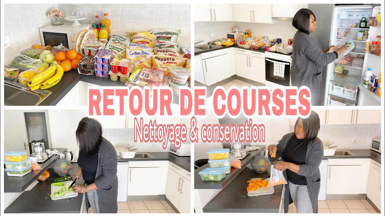 RETOUR DE COURSES: ORGANISATION FRIGO & PLACARDS! // PRÉPARATION MENUS (#LÉGUMES)  // MEAL PREP!!