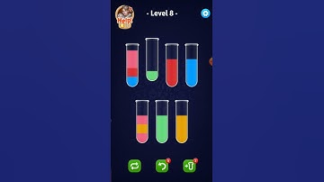 Color sort game level 8