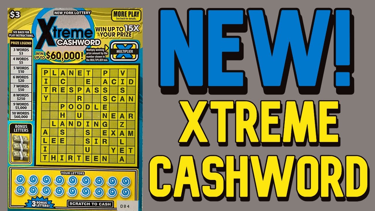 Back to Back WINS on this BRAND NEW CASHWORD Scratcher Xtreme CASHWORD