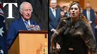 King Charles confronted by Australian Senator over land rights