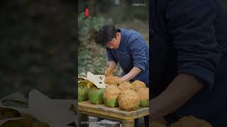 The Ultimate Rural Cuisine: Turning Fresh Coconuts into Wine 🥥🍷 #RuralLife