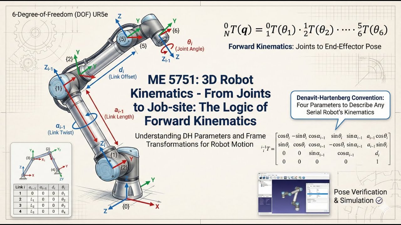 L2: Forward Kinematics and DH parameters - YouTube